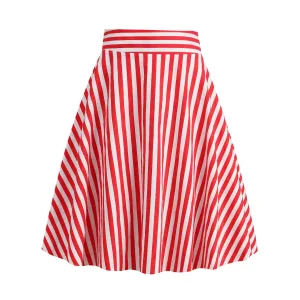 Women's Retro Elegant Striped Skirt Women's Skirt