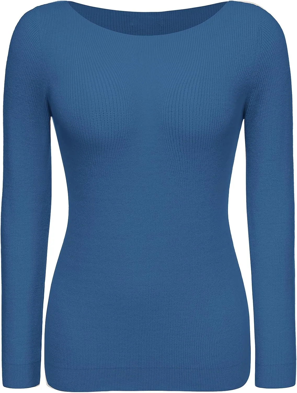 Zeagoo Knitted Pullover Ribbed Long Sleeve Pullover (DE Only)