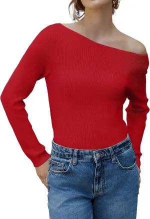 Zeagoo Knitted Pullover Ribbed Long Sleeve Pullover (DE Only)