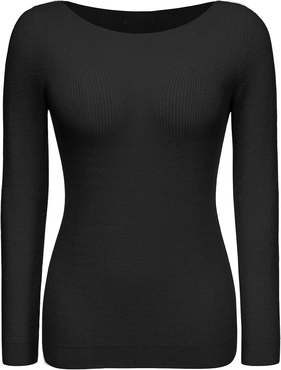 Zeagoo Knitted Pullover Ribbed Long Sleeve Pullover (DE Only)