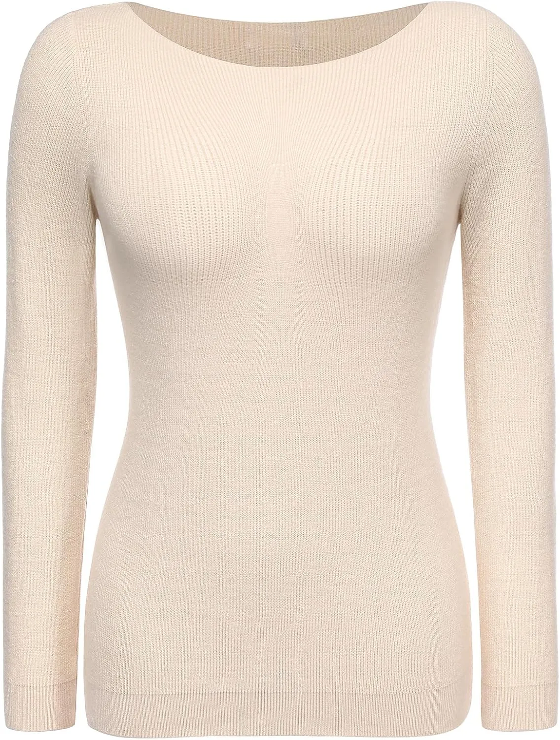 Zeagoo Knitted Pullover Ribbed Long Sleeve Pullover (DE Only)